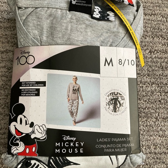 Disney 100 Mickey Mouse Womens Medium Pajama Set - Picture 1 of 5